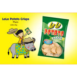 La La Potato Crisps Plain Snacks - 85g
