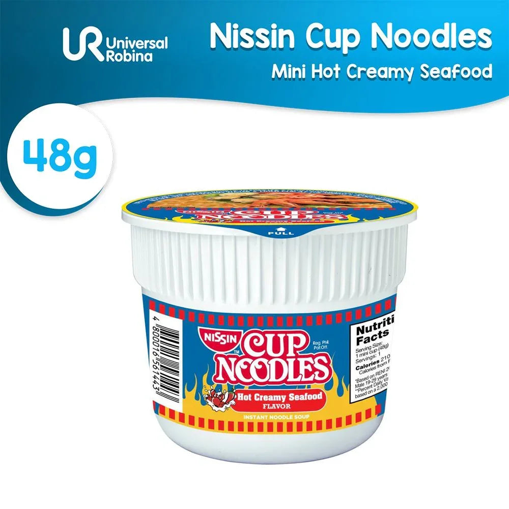 Nissin Cup Noodles Hot Creamy Seafood Flavor - 48g