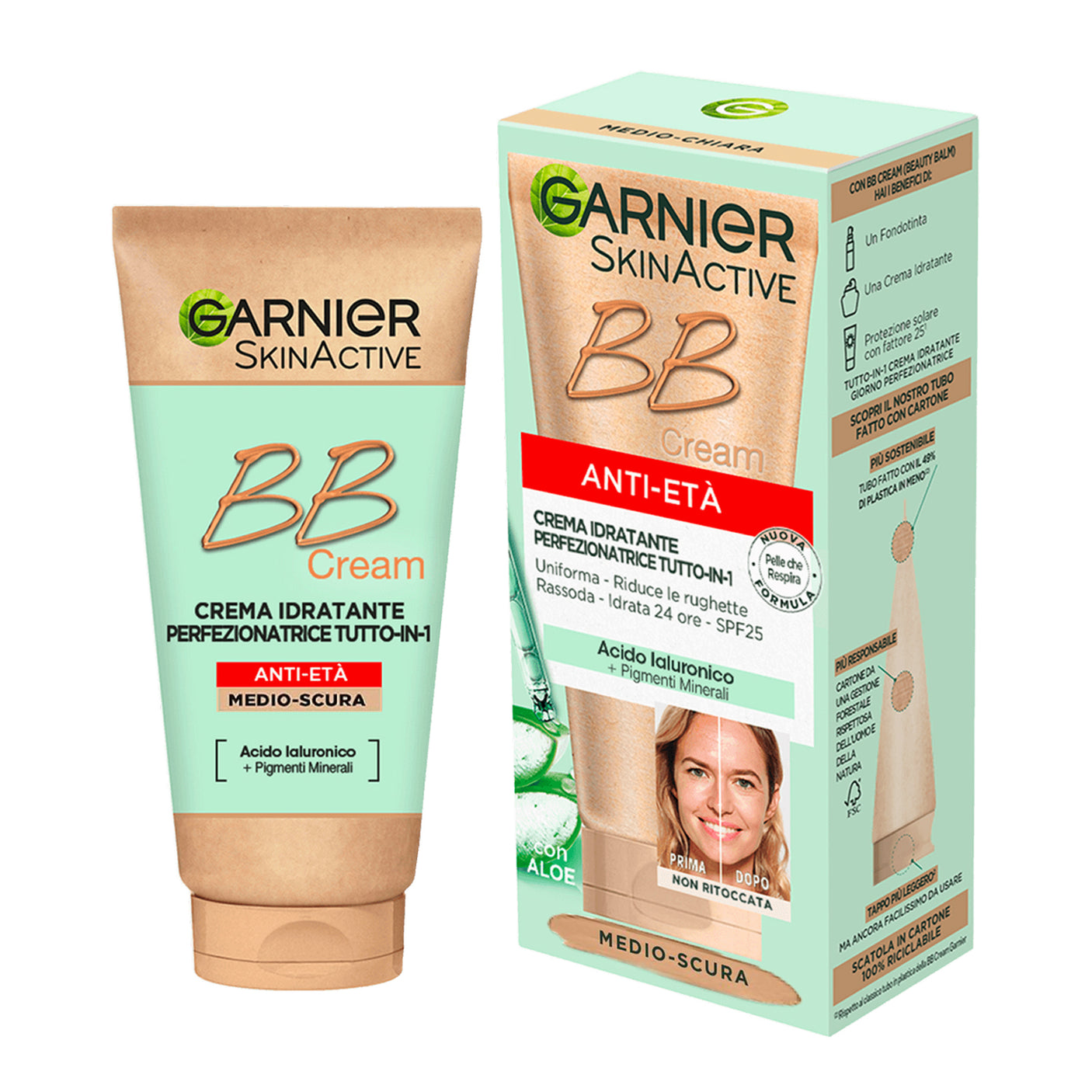 Garnier Anti-Aging BB Cream Medium Dark SPF 25 - 50ml