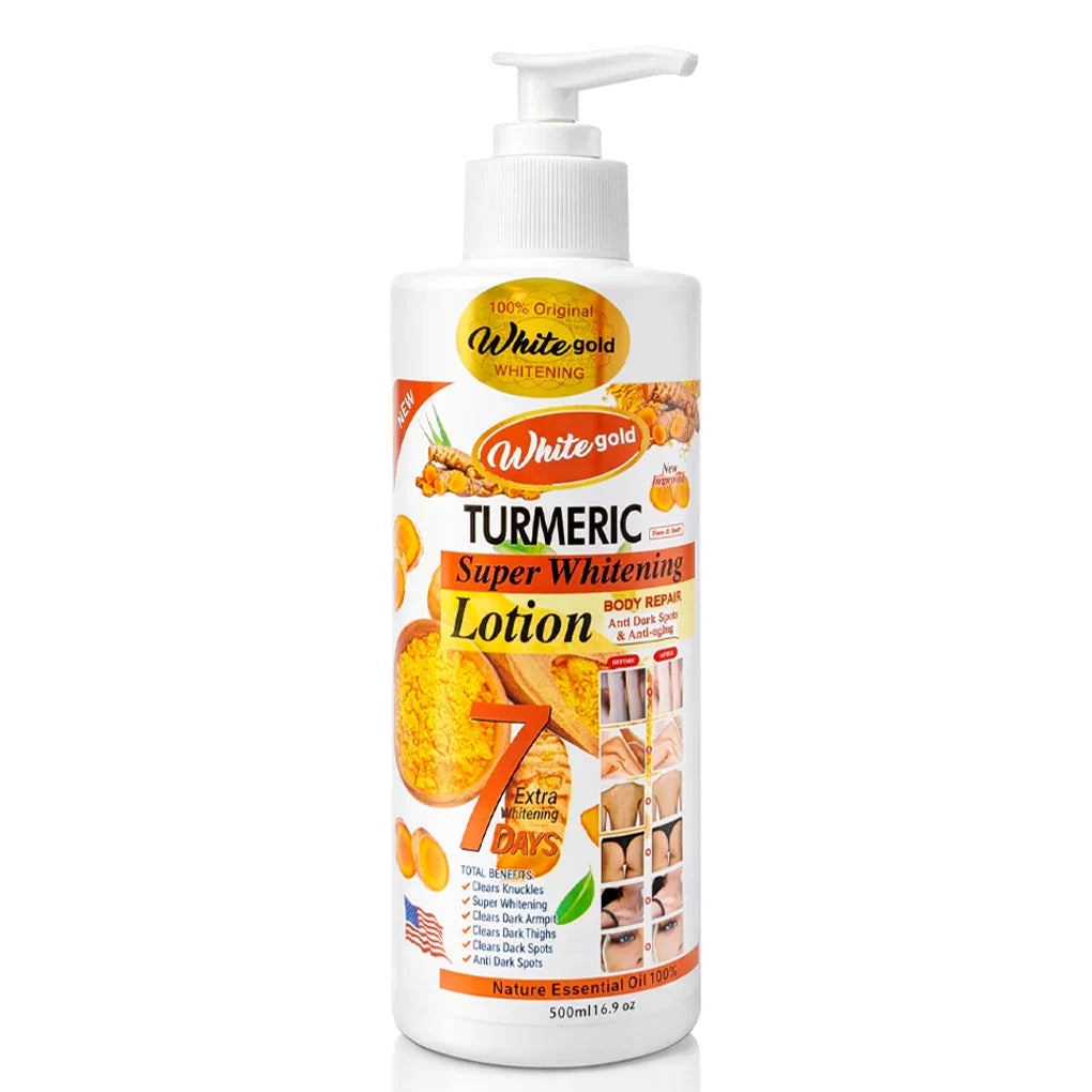 White Gold Turmeric Super Brightening Body Repair Lotion - 500ml