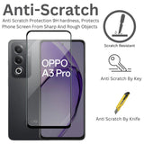 زجاج حماية عالي الدقة لهاتف Oppo A3 Pro