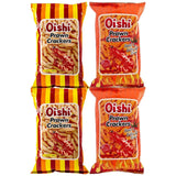 Oishi Prawn Crackers + Sweet & Extra Hot - 4 Pcs × 60g (Offer)