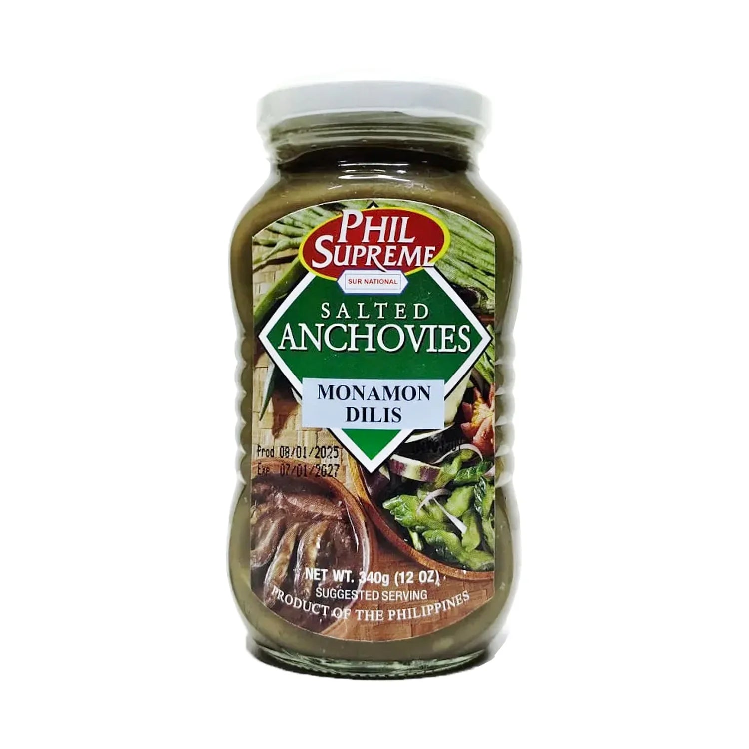 Americana Salted Anchovies ( Nonamon Dilis ) 340g