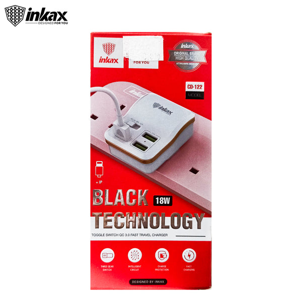 inkax Black Technology 18W Travel Charger CD-122