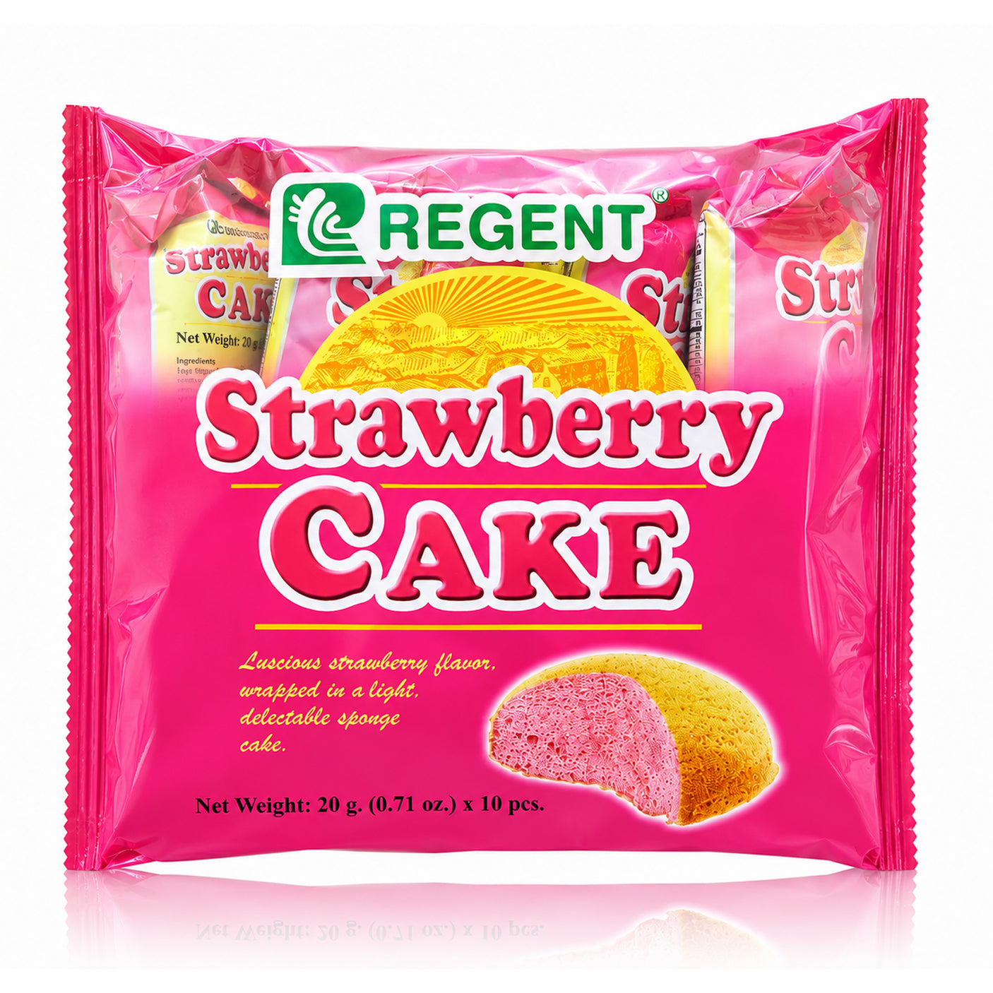 Regent Strawberry Cake - 20g x 10 Pcs