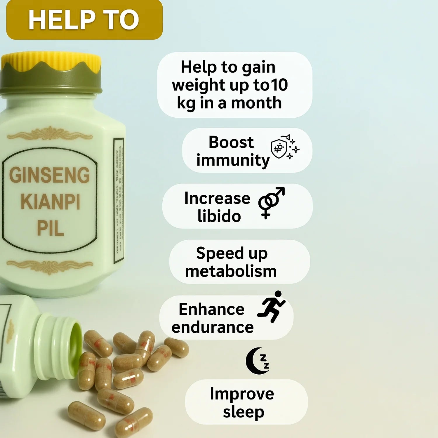 Ginseng Kianpi Pil Gaining Weight
