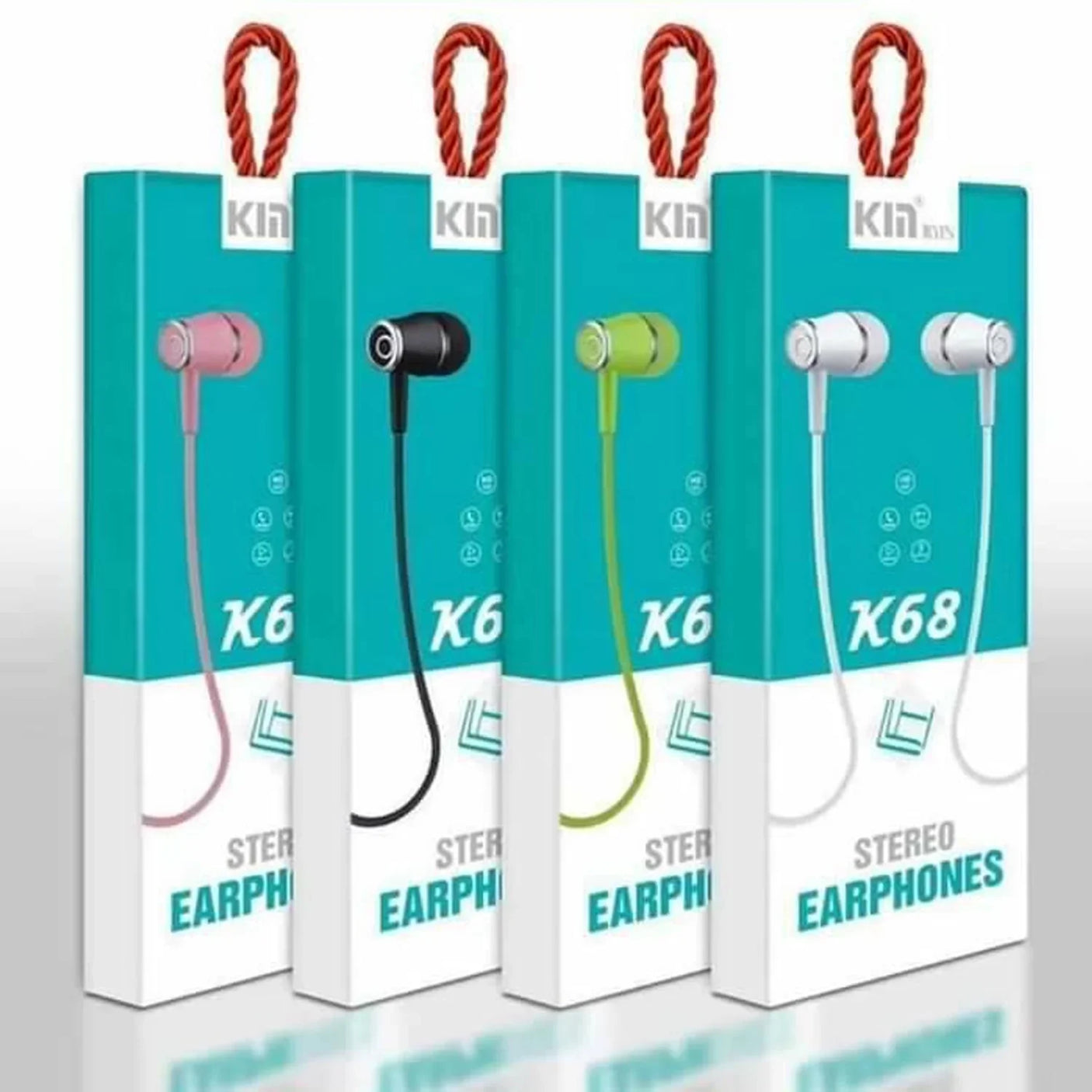 Kin Hi-Fi Stereo Wired Headphone (Assorted Color) - K68