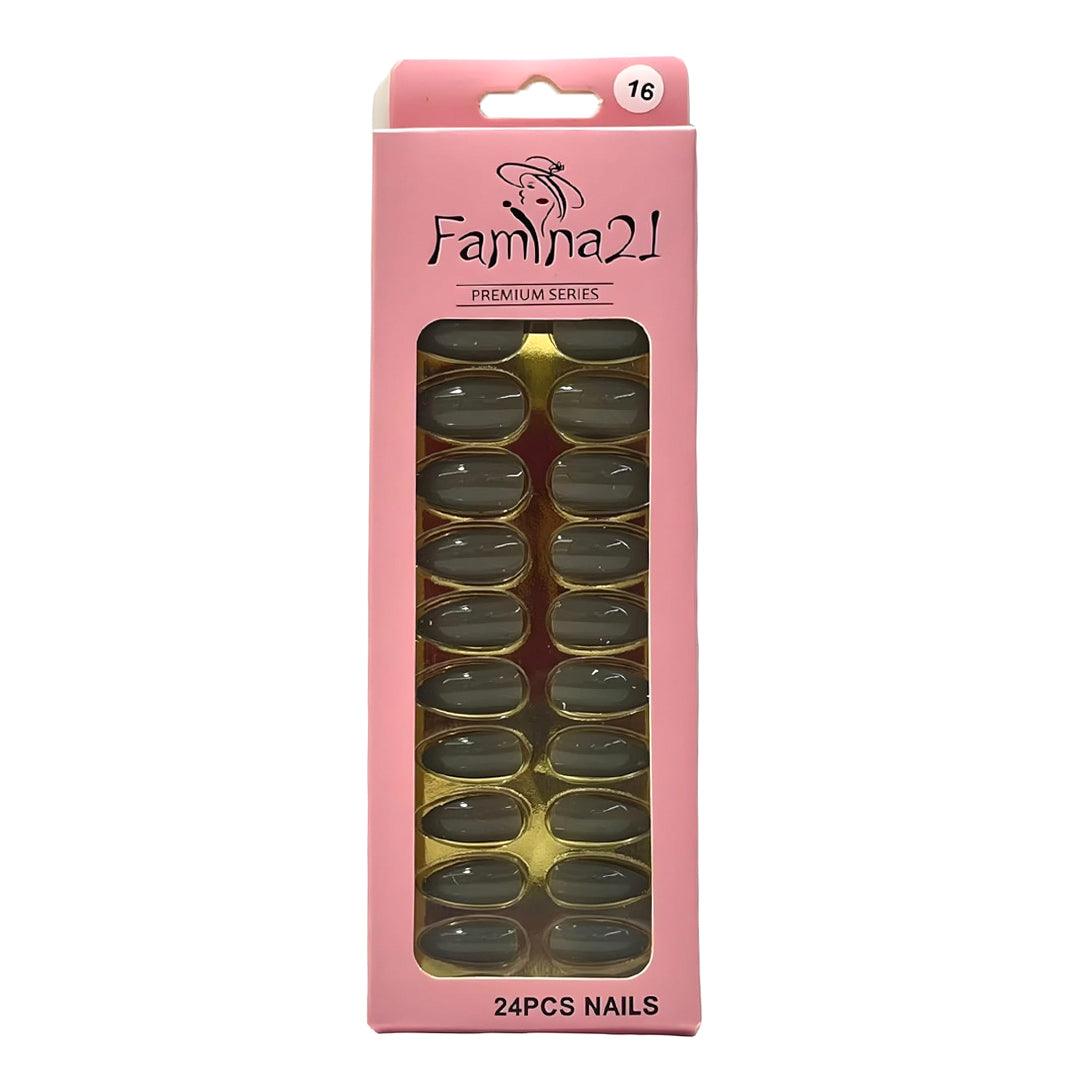 Famina21 Premium Fake Nails 24 Pcs #16