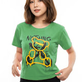 Fashion Teddy Bear Print Women's T-Shirt #1028