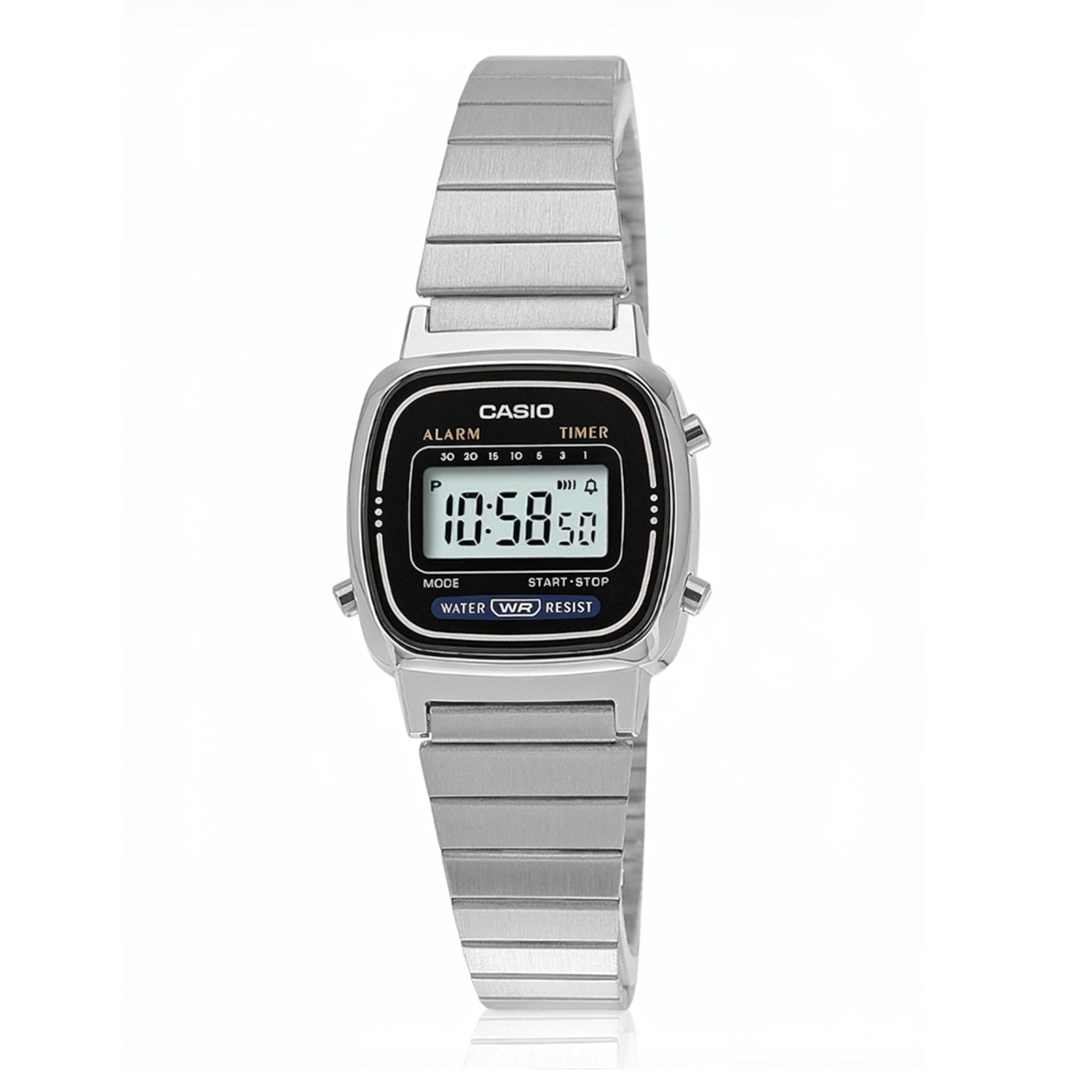 CASIO Women Vintage Stainless Steel Digital Watch LA670WA-1DF (Original)