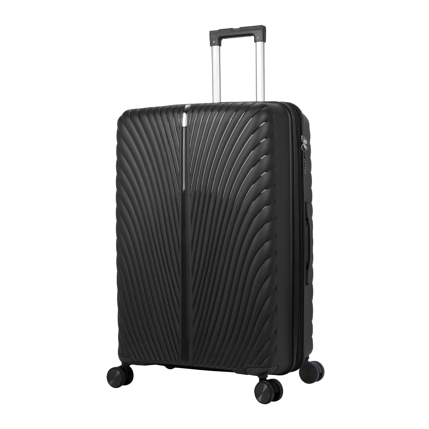 حقيبة أمتعة من American Flyer مقاس 24 بوصة مع عجلات تسجيل وصول - أسود