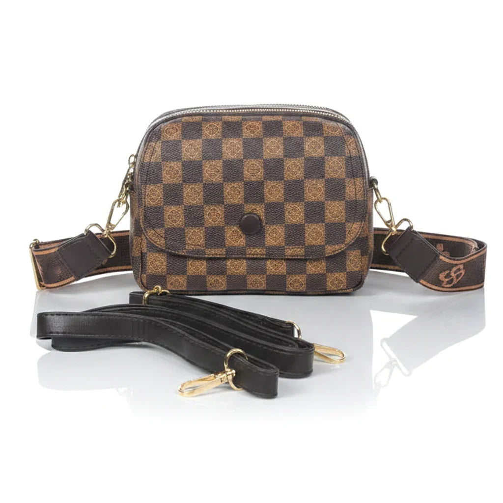 Women's Classic Design Crossbody Bag With Two Straps - 3015#