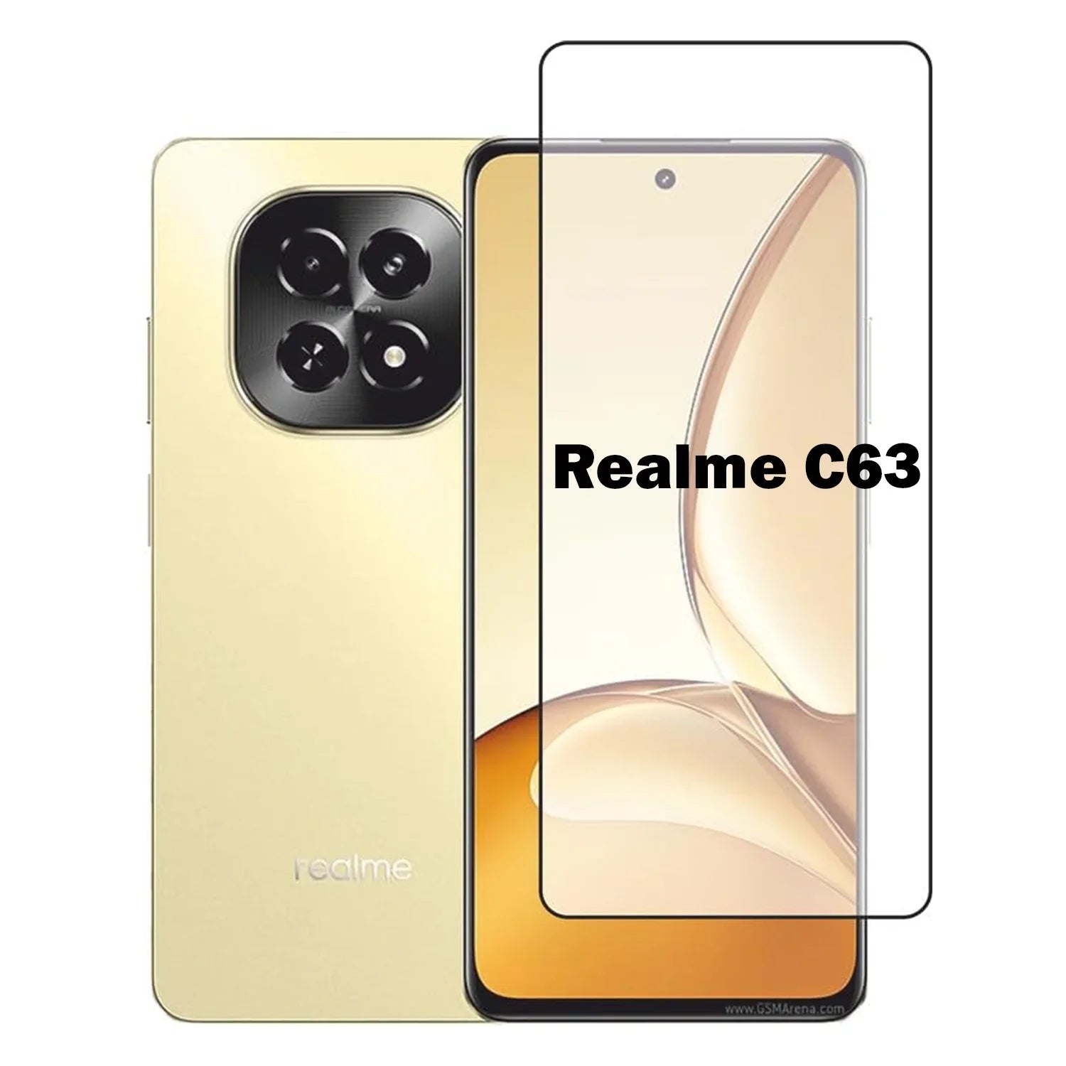 Realme C63 Anti-Static Tempered Glass