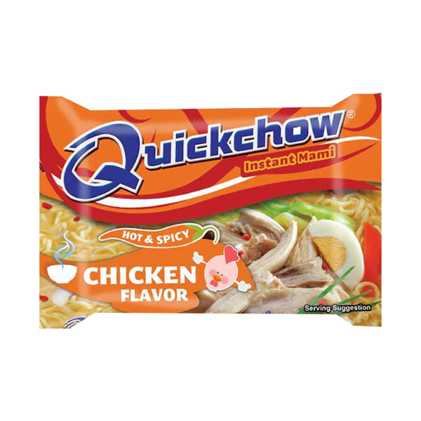 Quickchow Instant Mami Noodles Hot & Spicy Chicken Flavor - 55g