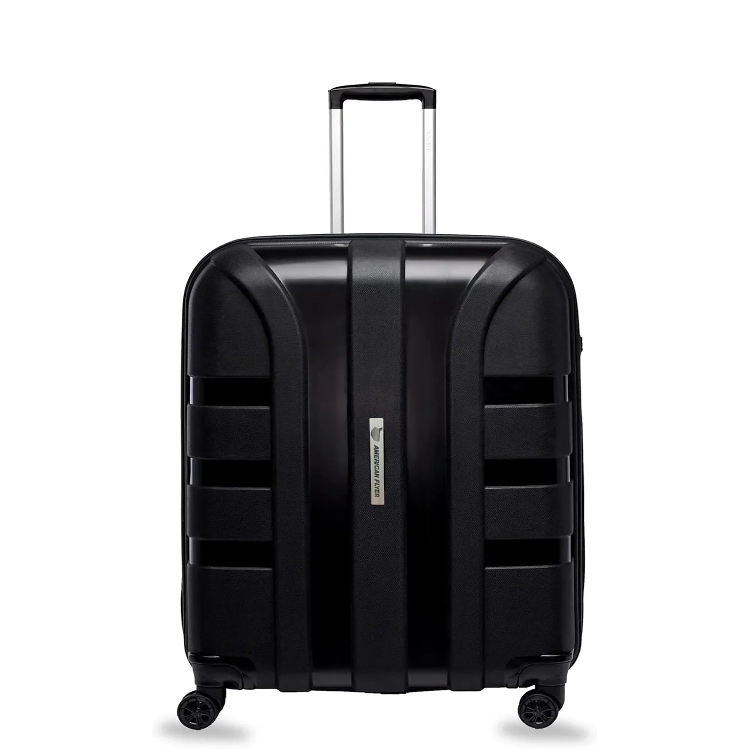 حقيبة أمتعة أميريكان فلاير، مقاس 20 بوصة، بعجلات، لون أسود