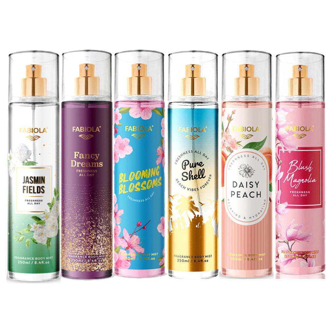 Fabiola Popular Fragrance Body Mist - 250ml × 6 Pcs (PR-65)