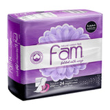 Fam Natural Cotton Feel Folded With Wings Maxi Thick Pads - 24s