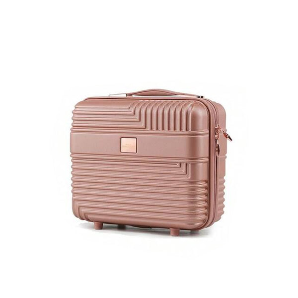 Luggage Bag 14 Inch Cabin Size Luggage Trolly - Rose Gold