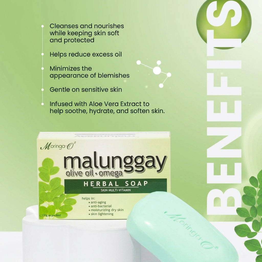 Moringa-O2 Malunggay Herbal Moisturizing Soap - 135g