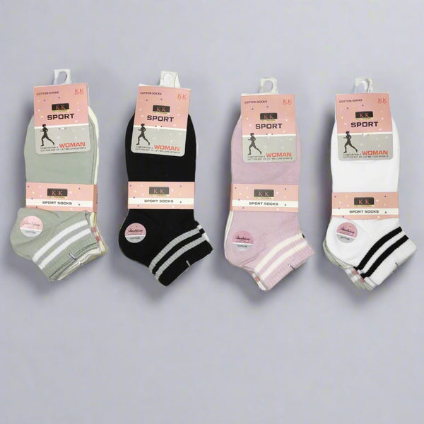 Best Quality Fashion Women's Cotton Socks - 3 Pairs B-020-12