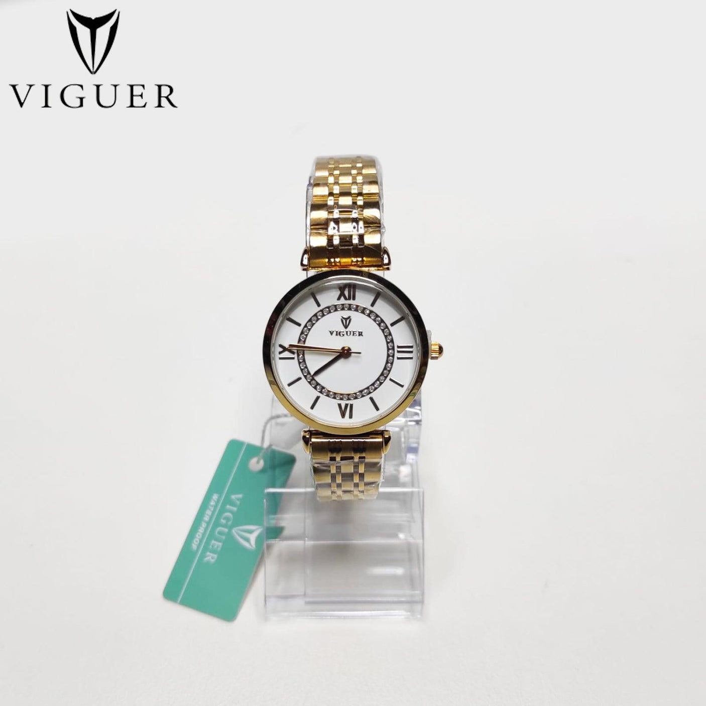 ساعة يد نسائية من VIGUER بأرقام رومانية - V1349L