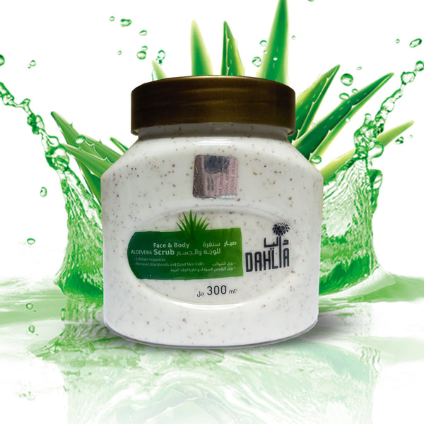 Dahlia Aloe Vera Scrub For Face & Body - 300ml