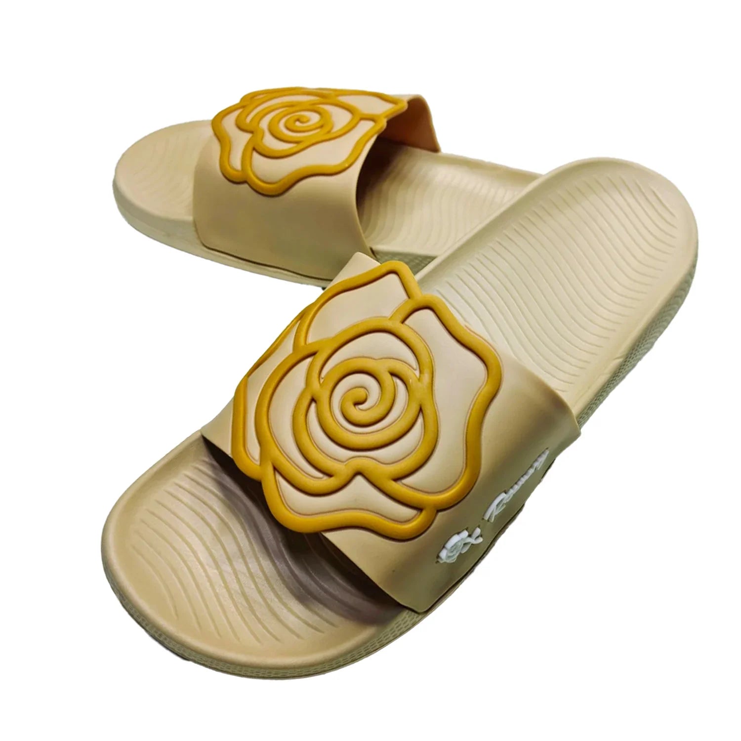Flower Design Trendy Ladies Slippers - E918