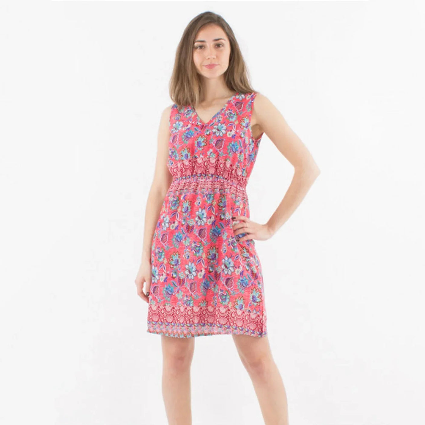 Women’s Floral Sleeveless Casual Dress