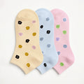 Soft Elastic Ankle Socks - 3 Pairs B-020-4