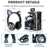 RGB Glow Lights Cat Ear Wireless Headphone STN-28