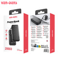 VEN-DENS 3 in 1 Power Bank 20000mAh VD-PB059