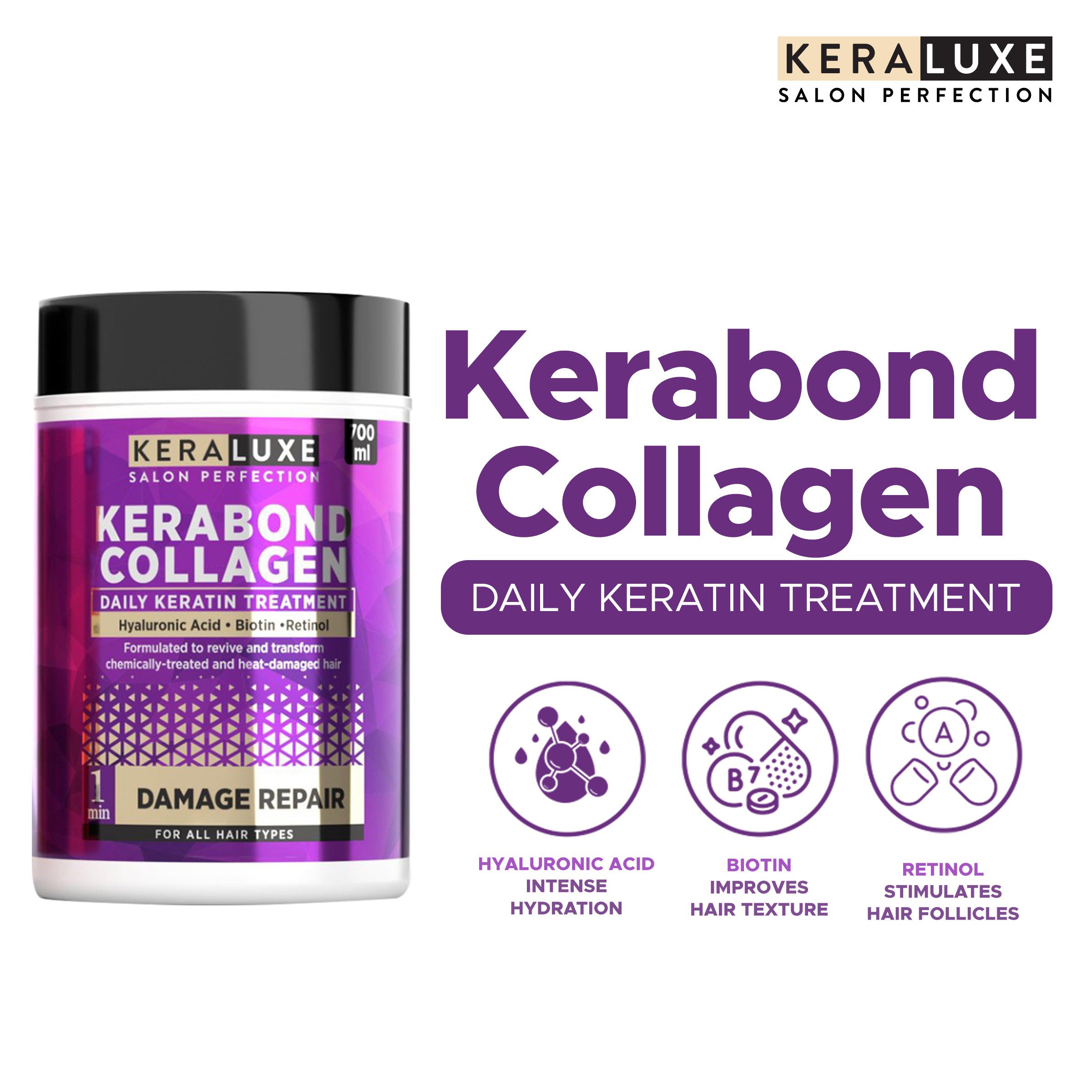 Kera Luxe Kerabond Collagen Daily Keratin Treatment - 700ml