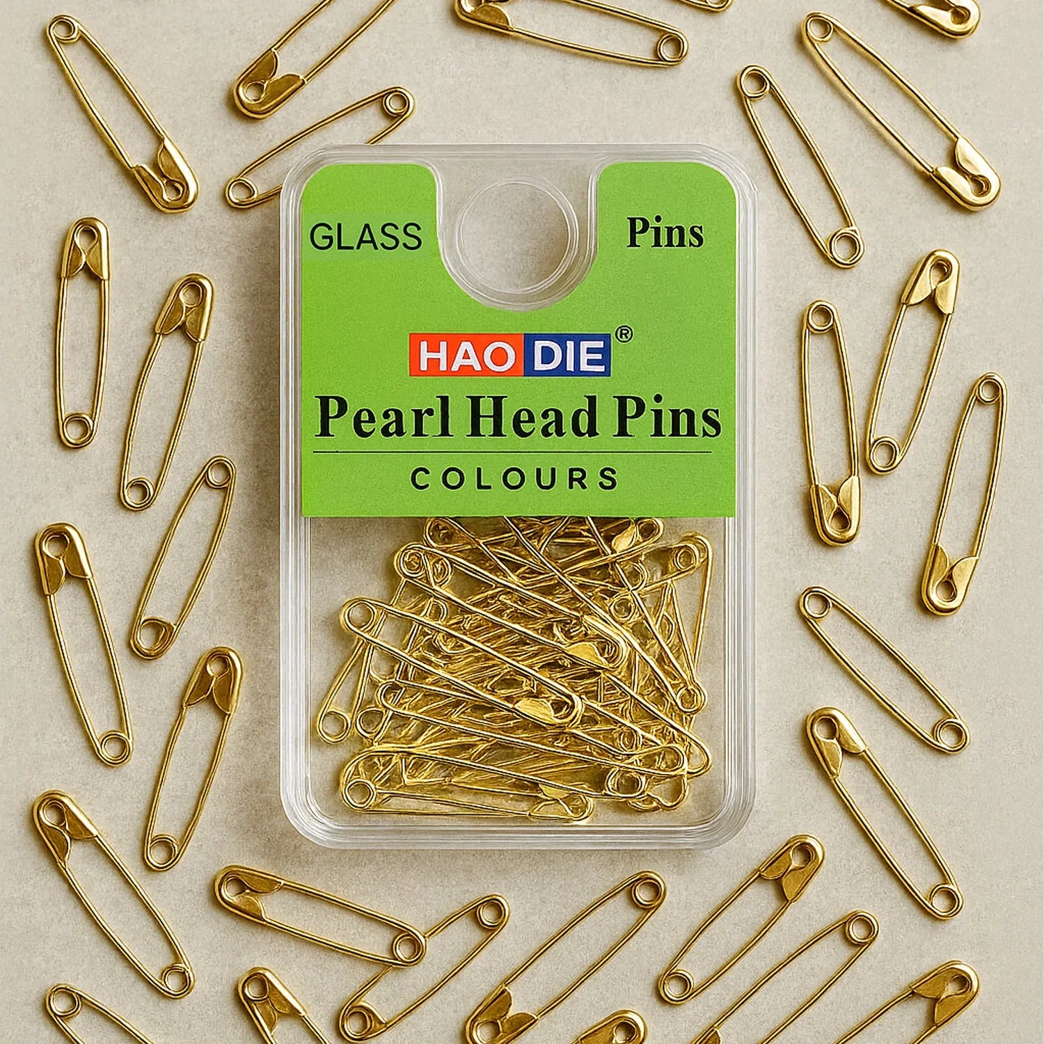Haodie Safety Pins Gold - 100Pcs