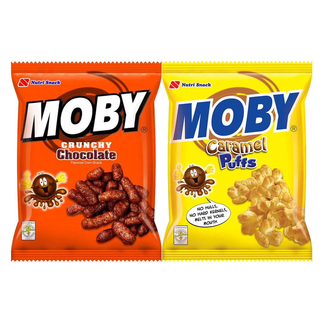 Moby Caramel Puffs & Crunchy Chocolate 90g × 2 Pcs (Offer)