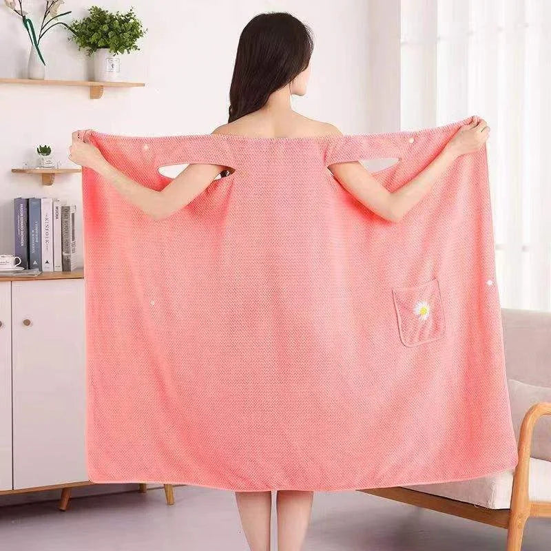 Sleeveless Quick-Dry Wearable Bath Towel