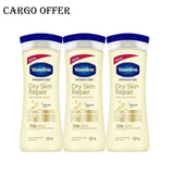 Vaseline Dry Skin Repair Body Lotion - 400ml × 3 Pcs (Offer)