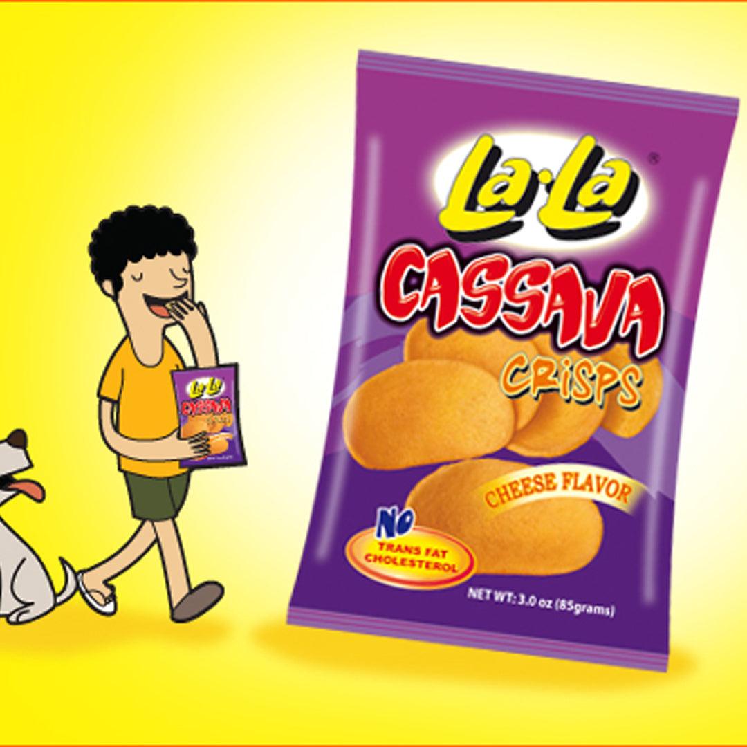 La La Cassava Crisps Cheese Flavor Snacks - 85g