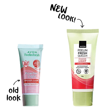 Avon Feelin Fresh Quelch Powder Light Anti-Perspirant Deodorant Cream - 55g