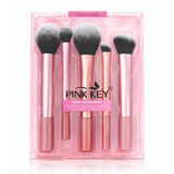 Pink Key Face Essential Makeup Brush 5 Pcs Set - W99001