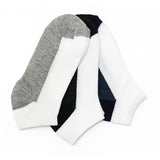 Double Color Soft Elastic Ankle Socks - 3 Pairs - 685BB