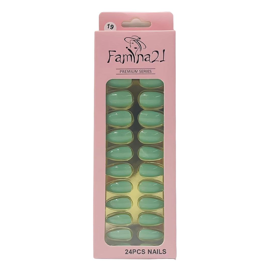 Famina21 Premium Fake Nails 24 Pcs #19