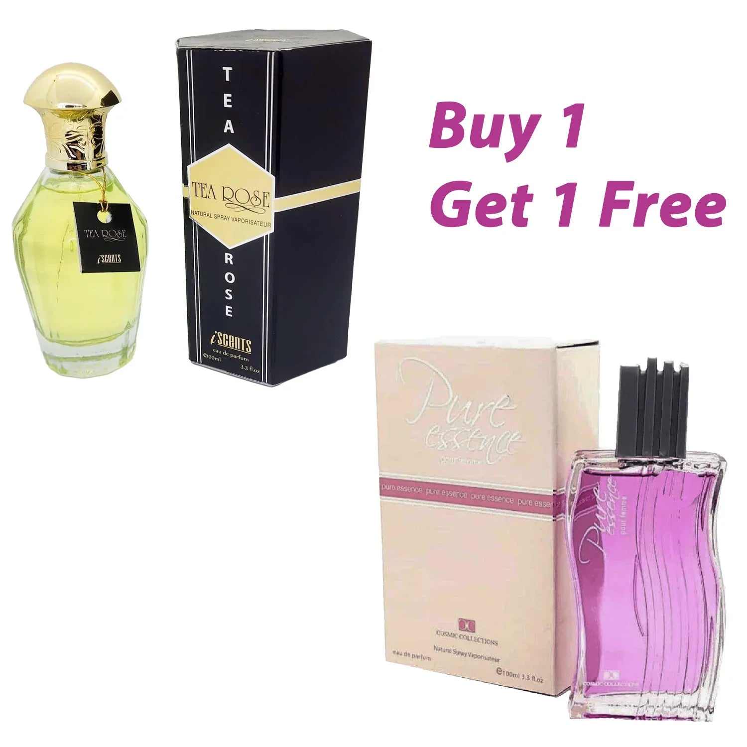 Tea Rose + Pure Essence Men And Women Perfumes 1+1 PR-78