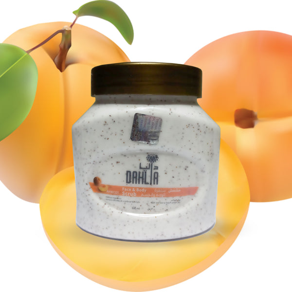 Dahlia Apricot Scrub For Face & Body - 300ml