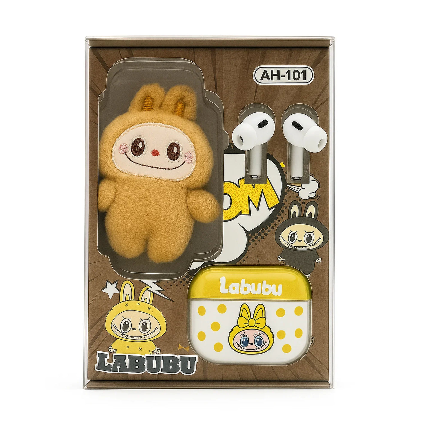 Labubu Wireless Earbuds With Cute Cartoon Stuffed Case GT-21