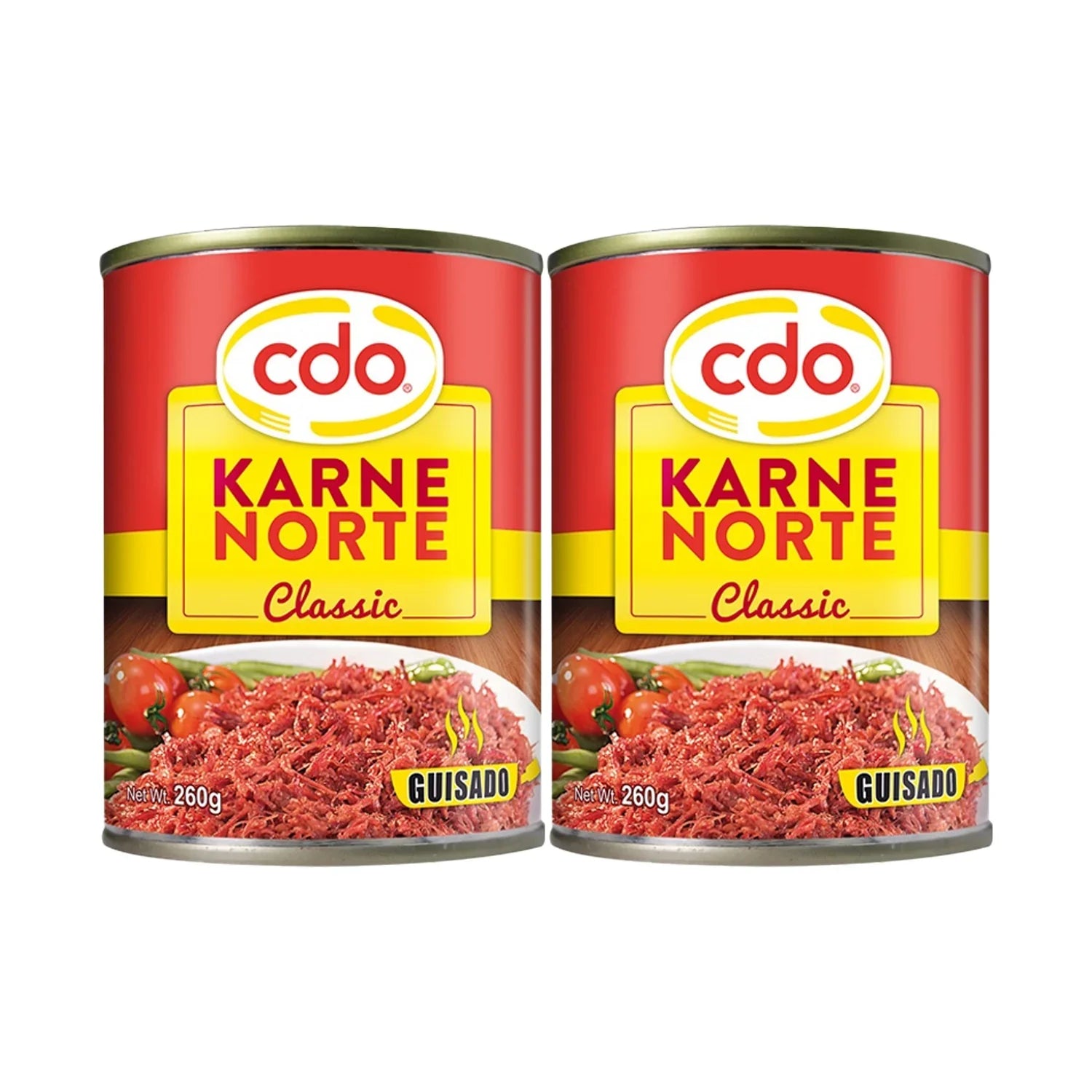 CDO Karne Norte Classic Guisado - 260g × 2Pcs
