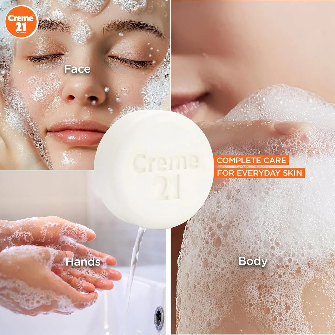 Creme 21 Soap Soft Care Moisturizing 4 x 125g