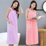 Sleeveless Quick-Dry Wearable Bath Towel