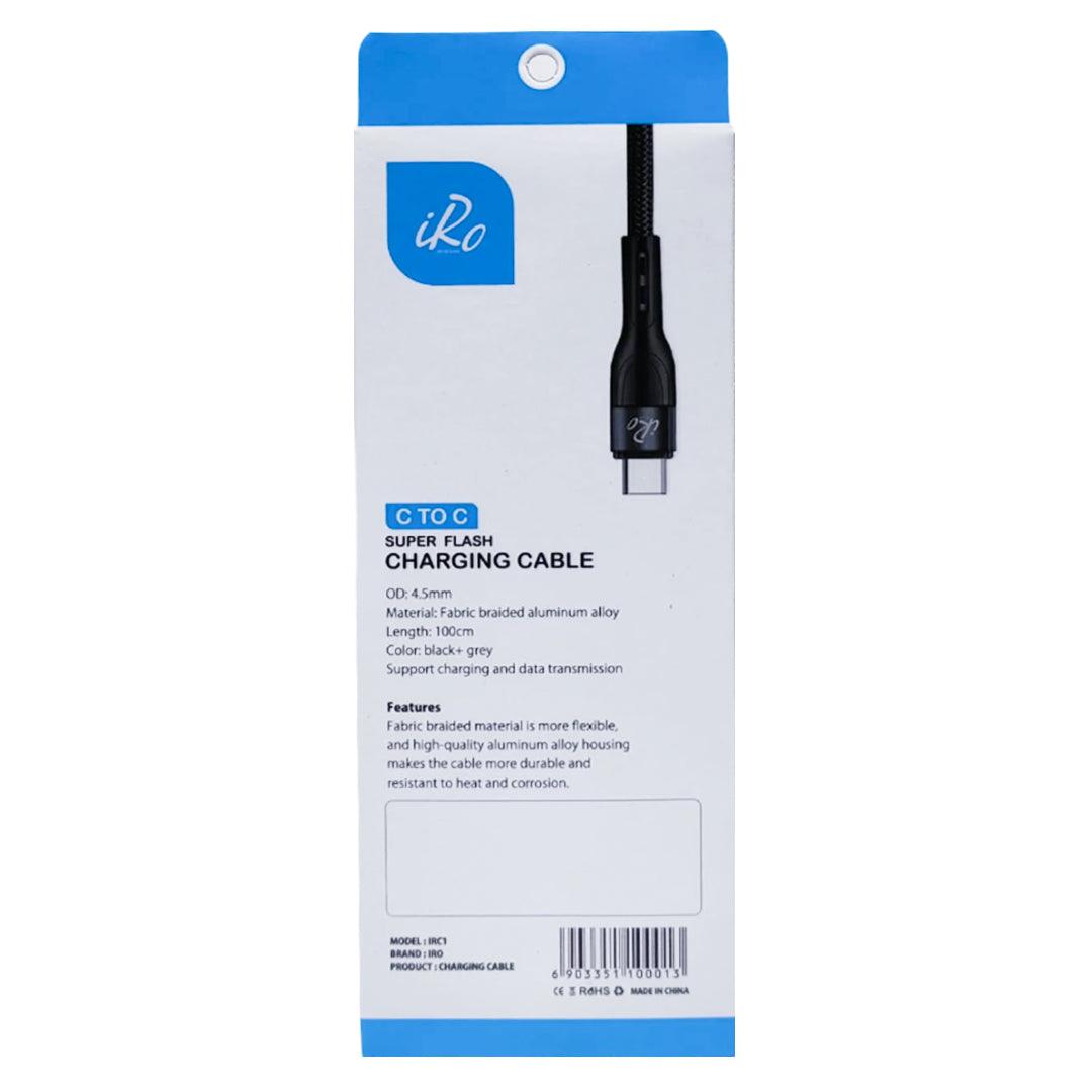 iRo 120W Type C To Type C Super Flash Charging Cable - IRC1