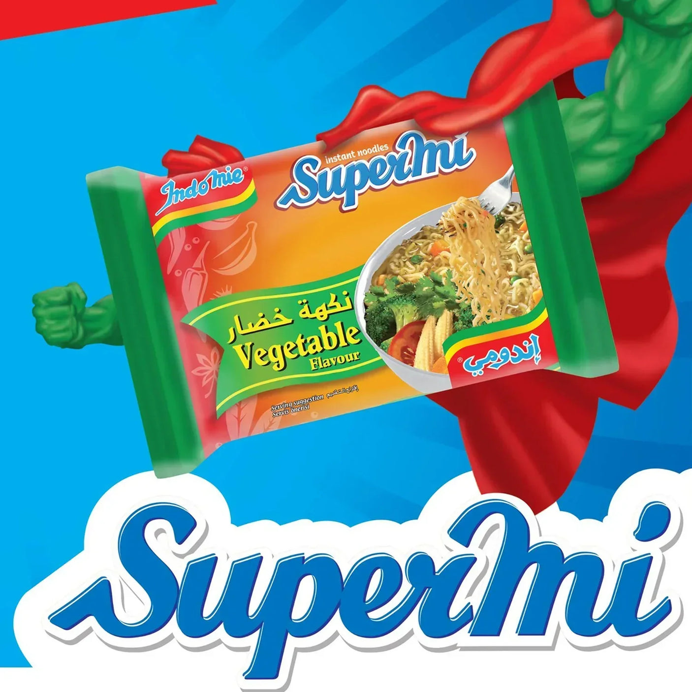 Indomie Instant Noodles Supermi Vegetable Flavour - 70g