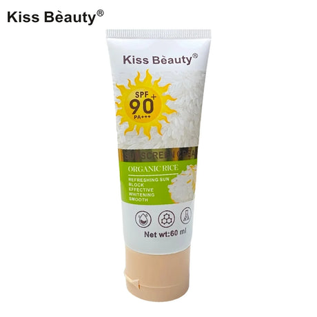 Kiss Beauty Organic Rice Sunscreen Cream SPF 90+ PA+++ - 60ml